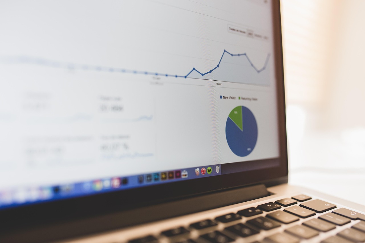 Analytics dashboard displaying portfolio performance metrics